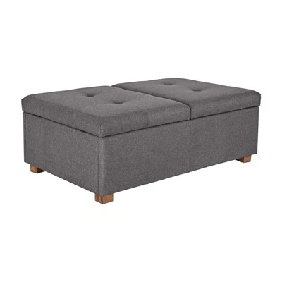 Sofa mit Fußhocker und Stauraum