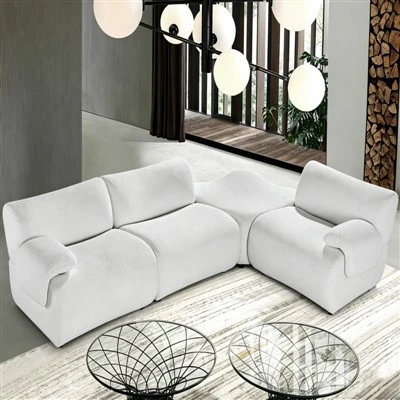 Modernes L-förmiges modulares Sofa