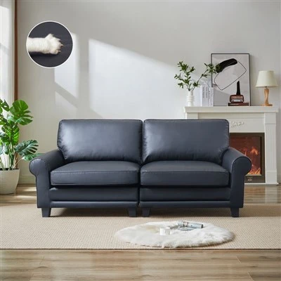 Wohnzimmersofa aus PU-Leder